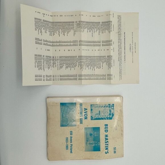 BUD HASTIN’S Avon Collector’s Guide 650 Bottles 1933–1969 Book w/ Price Sheets - Picture 4 of 12